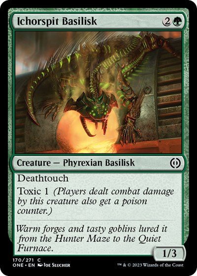 Ichorspit Basilisk (Phyrexia: All Will Be One) Near Mint - Nick Nack's Full Frontal Attack