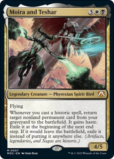 Moira and Teshar (Commander: March of the Machine) Near Mint