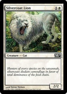 Silvercoat Lion (Magic 2010 Core Set) Near Mint - Nick Nack's Full Frontal Attack