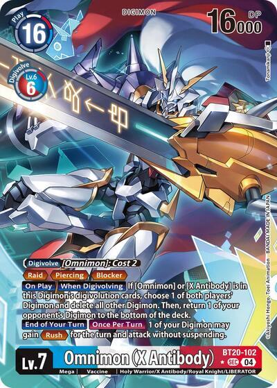 Omnimon (X Antibody) (Alternate Art) (Release Special Booster 2.5) Near Mint Foil