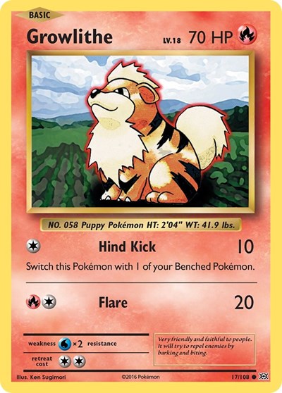 Growlithe (XY - Evolutions) Near Mint