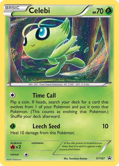 Celebi - XY187 (XY Promos) Heavy Play Holofoil