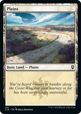 Plains (451) (Commander Legends: Battle for Baldur's Gate) Near Mint Foil - Nick Nack's Full Frontal Attack