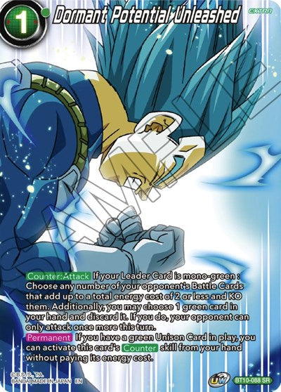Dormant Potential Unleashed (Theme Selection: History of Vegeta) Near Mint Foil