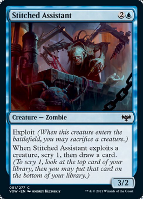 Stitched Assistant (Innistrad: Crimson Vow) Near Mint - Nick Nack's Full Frontal Attack
