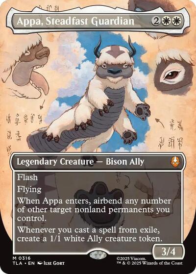 Appa, Steadfast Guardian (Borderless) (Avatar: The Last Airbender) Near Mint Foil