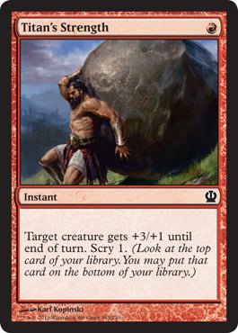 Titan's Strength (Theros) Near Mint - Nick Nack's Full Frontal Attack