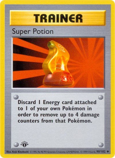 Super Potion (Base Set (Shadowless)) Damaged / Poor Unlimited - Nick Nack's Full Frontal Attack