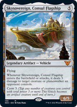 Skysovereign, Consul Flagship (Commander: Kamigawa: Neon Dynasty) Near Mint - Nick Nack's Full Frontal Attack