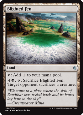 Blighted Fen (Battle for Zendikar) Near Mint - Nick Nack's Full Frontal Attack