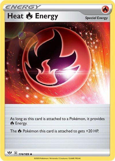 Heat R Energy (SWSH03: Darkness Ablaze) Near Mint - Nick Nack's Full Frontal Attack