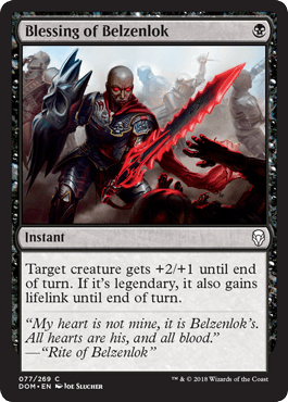 Blessing of Belzenlok (Dominaria) Near Mint - Nick Nack's Full Frontal Attack