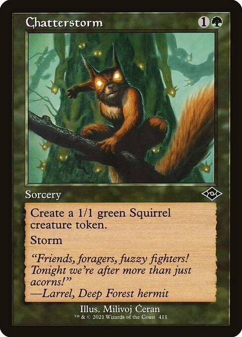 Chatterstorm (Retro Frame) (Foil Etched) (Modern Horizons 2) Near Mint Foil - Nick Nack's Full Frontal Attack