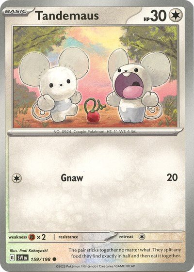 Tandemaus - 159 (Scarlet and Violet: Base Set) Near Mint - Nick Nack's Full Frontal Attack