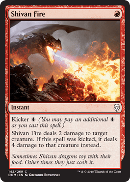 Shivan Fire (Dominaria) Near Mint - Nick Nack's Full Frontal Attack
