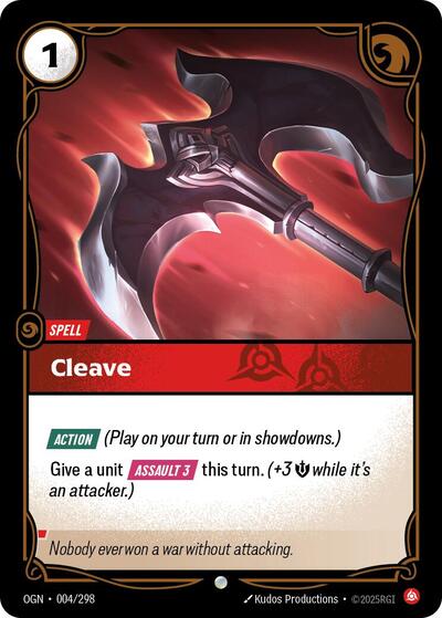 Cleave (Origins) Near Mint - Nick Nack's Full Frontal Attack