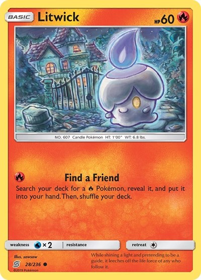 Litwick (28) (SM - Unified Minds) Near Mint