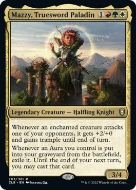 Mazzy, Truesword Paladin (Commander Legends: Battle for Baldur's Gate) Near Mint - Nick Nack's Full Frontal Attack