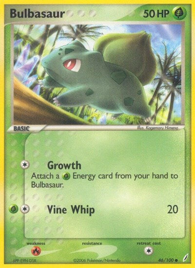 Bulbasaur - 046 (Crystal Guardians) Heavy Play Reverse Holofoil