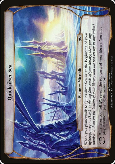Quicksilver Sea (Planechase Anthology) (Oversize Cards) Near Mint