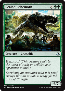 Scaled Behemoth (Amonkhet) Near Mint - Nick Nack's Full Frontal Attack