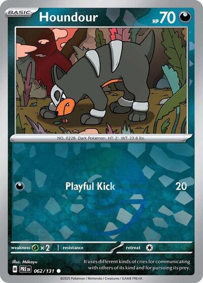 Houndour (Poke Ball Pattern) (SV: Prismatic Evolutions) Near Mint Holofoil