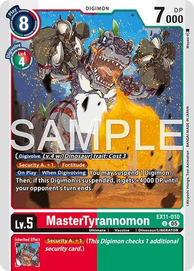 MasterTyrannomon (Dawn of Liberator) Near Mint - Nick Nack's Full Frontal Attack