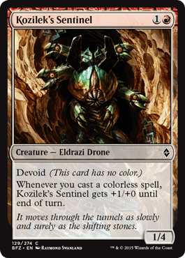 Kozilek's Sentinel (Battle for Zendikar) Near Mint - Nick Nack's Full Frontal Attack