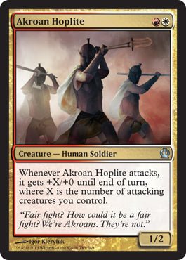 Akroan Hoplite (Theros) Near Mint - Nick Nack's Full Frontal Attack