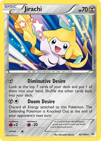 Jirachi (XY - Roaring Skies) Medium Play Holofoil