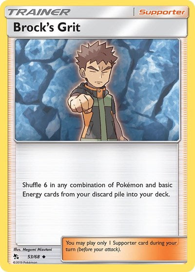 Brock's Grit (Hidden Fates) Near Mint