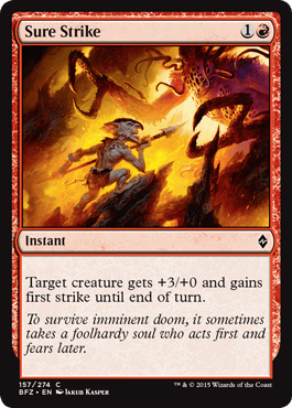 Sure Strike (Battle for Zendikar) Near Mint - Nick Nack's Full Frontal Attack