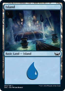Island (264) (Streets of New Capenna) Near Mint - Nick Nack's Full Frontal Attack