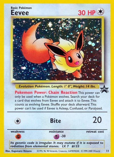 Eevee (WoTC Promo) Heavy Play Holofoil