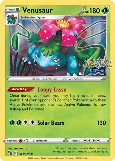 Venusaur (Pokemon GO) Near Mint Holofoil