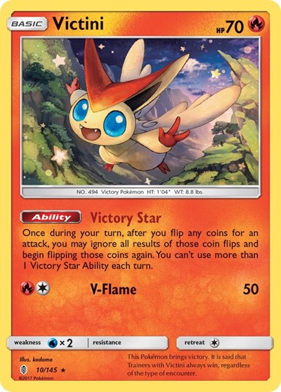 Victini (SM - Guardians Rising) Near Mint Holofoil