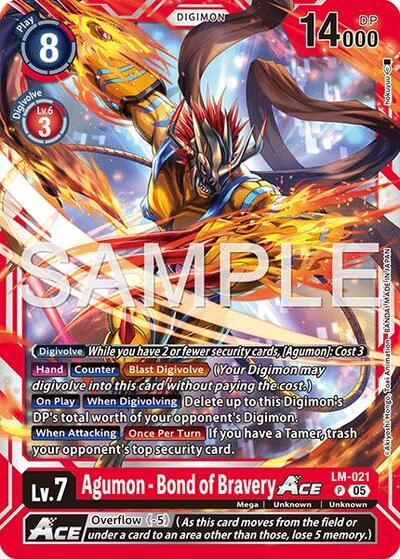 Agumon Bond of Bravery ACE (Reprint) (Advanced Booster Digimon Generation) Near Mint - Nick Nack's Full Frontal Attack