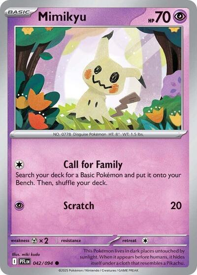 Mimikyu (ME02: Phantasmal Flames) Near Mint Reverse Holofoil