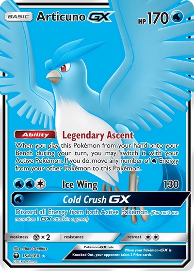 Articuno GX (Full Art) (SM - Celestial Storm) Near Mint Holofoil