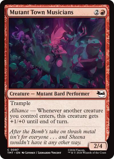 Mutant Town Musicians (Teenage Mutant Ninja Turtles) Near Mint Foil - Nick Nack's Full Frontal Attack