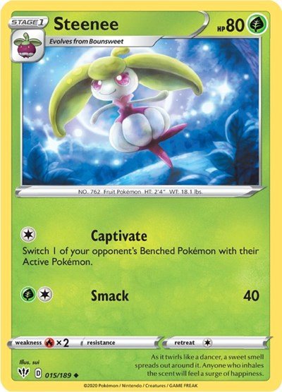 Steenee (SWSH03: Darkness Ablaze) Near Mint - Nick Nack's Full Frontal Attack