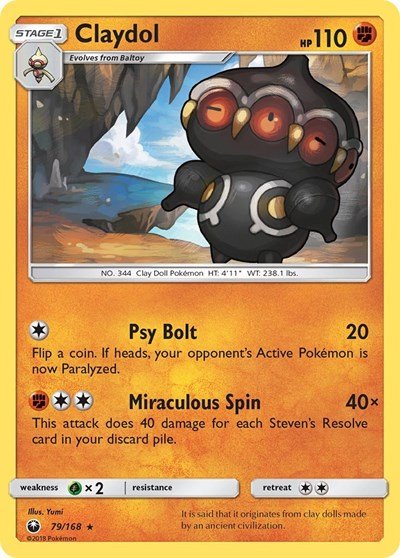 Claydol (SM - Celestial Storm) Near Mint - Nick Nack's Full Frontal Attack