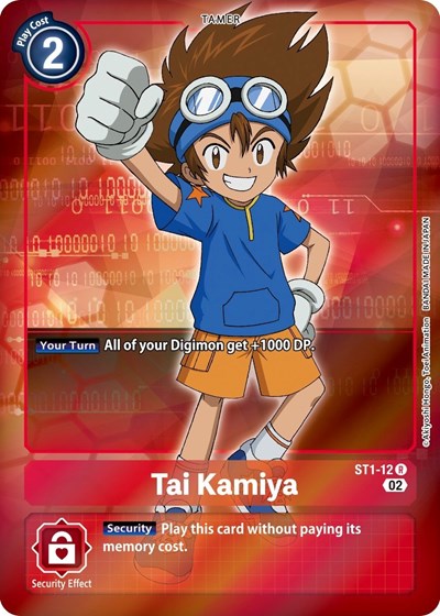 Tai Kamiya (Alternate Art) (Starter Deck 12: Jesmon) Near Mint Foil