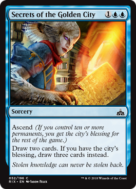 Secrets of the Golden City (Rivals of Ixalan) Near Mint - Nick Nack's Full Frontal Attack