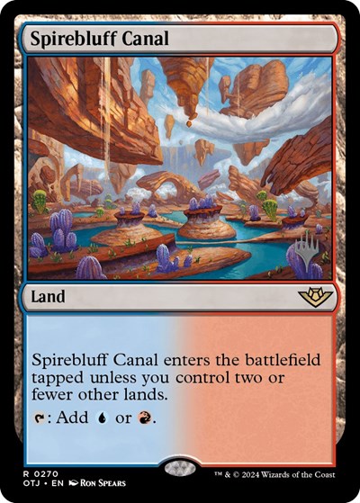 Spirebluff Canal (Promo Pack: Outlaws of Thunder Junction) Near Mint