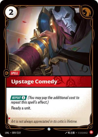 Upstage Comedy (Unleashed) Near Mint