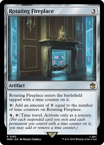 Rotating Fireplace (Universes Beyond: Doctor Who) Near Mint Foil - Nick Nack's Full Frontal Attack