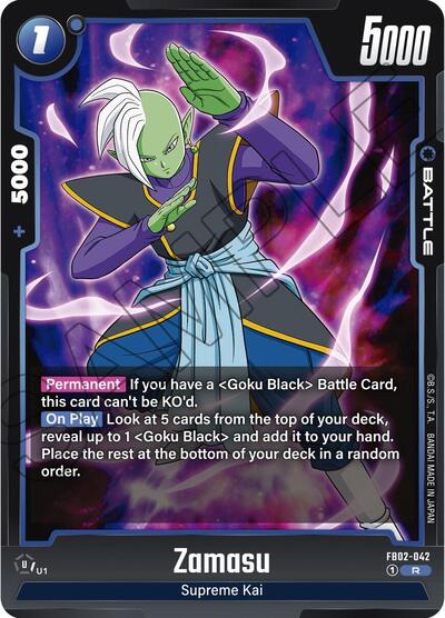 Zamasu FB02-042 (Blazing Aura) Near Mint Holofoil