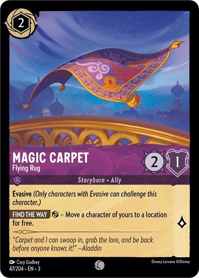 Magic Carpet - Flying Rug (Into the Inklands) Near Mint - Nick Nack's Full Frontal Attack