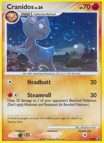 Cranidos (Diamond and Pearl Promos) Light Play Holofoil